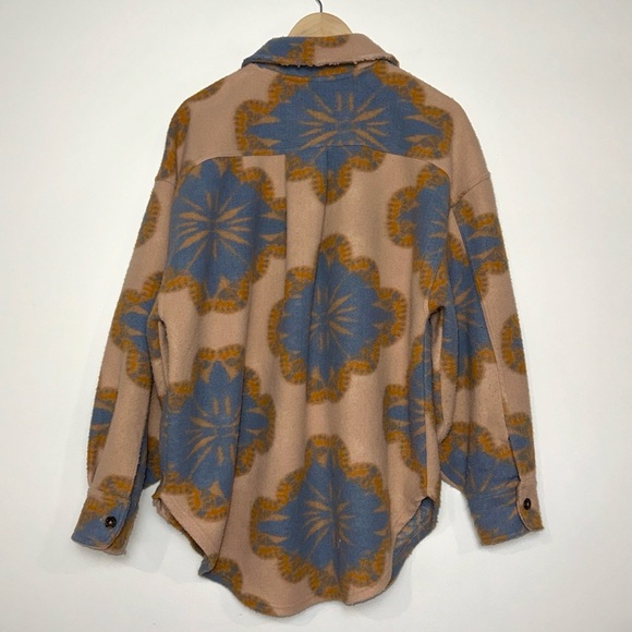 Free People Oversized Jacquard Ruby Jacket - Picture 4 of 8